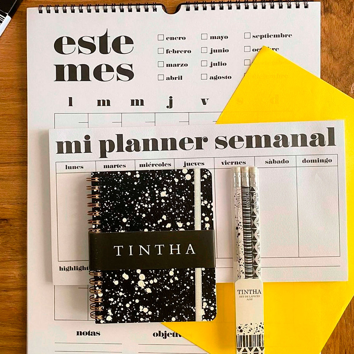 Combo Black Planner