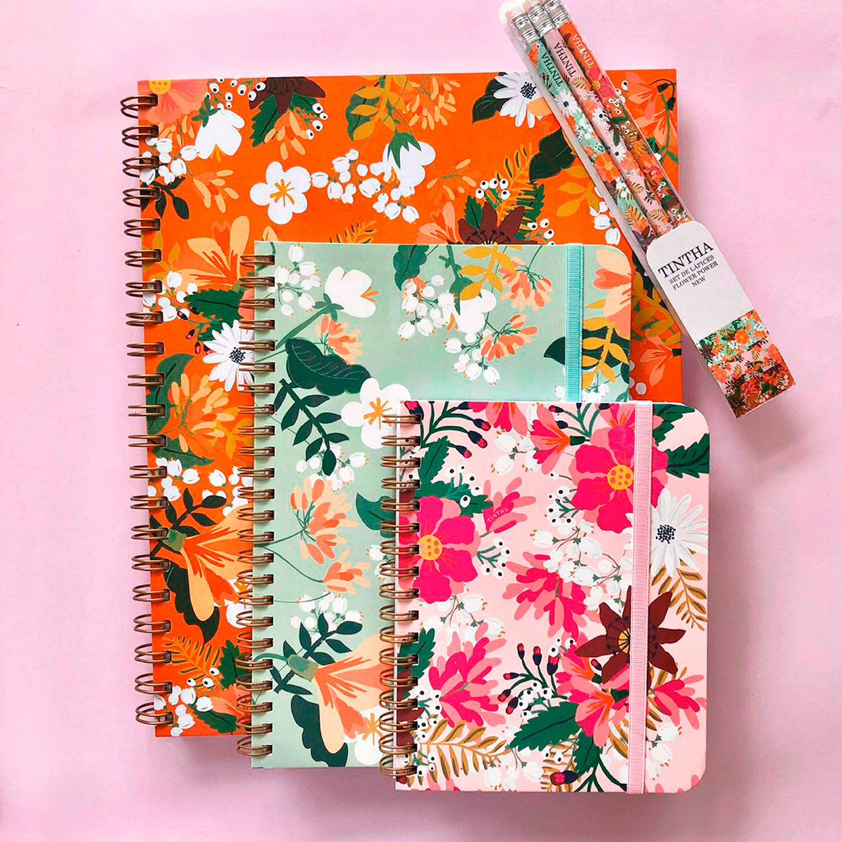 Combo Cuadernos Flower Power